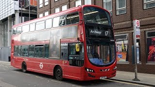 London Buses  Route 17  Archway to London Bridge [upl. by Trant]