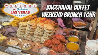 LAS VEGAS BUFFET TOUR  Bacchanal Weekend Brunch at Caesars Palace [upl. by Christenson998]