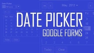 Add Date Picker amp Time in Google Forms [upl. by Ferriter]