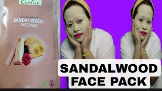 SANDALWOOD FACE PACK 100PURE amp NATURAL TRY AND REVIEW BEAUTY TIPS [upl. by Uon360]