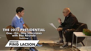 The 2022 Presidential OneOnOne Interviews with Boy Abunda featuring Senator Ping Lacson [upl. by Celestia385]