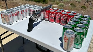 500 Smith And Wesson vs Soda Cans Can Soda Save Your Life  😅 [upl. by Riancho]