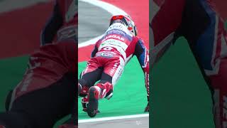 Jake Dixon celebrates with pushups 💪  2023 CatalanGP [upl. by Leavy]