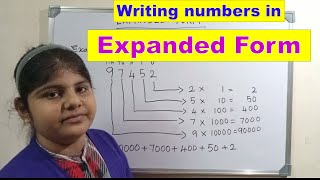 Expanded Form of a numbers  writing numbers in expanded form  how to write expanded notation [upl. by Garner296]