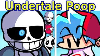 Friday Night Funkin VS Sans Papyrus amp Gaster  Undertale Poop Demo FNF Mod FlipaClip SansExe [upl. by Jackson]