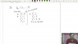 Nilpotent element in a ring  Abstract Algebra [upl. by Gay]