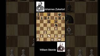 GAME4 World Chess Championship 1886 Wilhelm Steinitz and Johannes Zukertort [upl. by Brader]