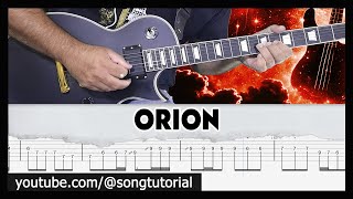 Metallica  Orion  TAB  Guitar Cover  Lesson [upl. by Younger]