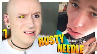 Reacting To Lip Piercing Fails  Piercings Gone Wrong 7  Roly Reacts [upl. by Ahsiem]