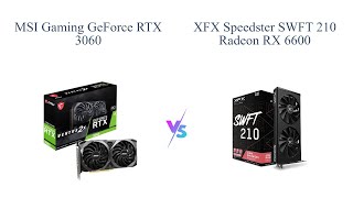 MSI RTX 3060 vs XFX RX 6600 🔥🔥 [upl. by Calandra428]