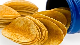 कुरकुरे प्रिंगल चिप्स  Crunchy Crispy Pringles Chips Recipe  trending food videos  Pringle wafer [upl. by Aretha821]