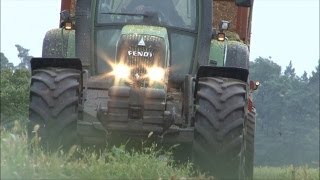 Mais Häckseln 2013 mit Fendt und John Deere bei Starkregen Trailer [upl. by Macrae]