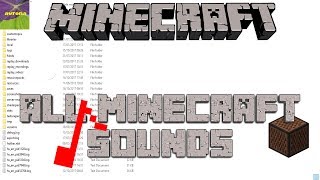 HOW TO ACCESS ALL MINECRAFT SOUND FILES TUTORIAL  Minecraft Tutorial [upl. by Oakman]