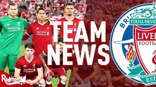 Brighton v Liverpool  Team News LIVE [upl. by Thury]