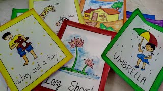 How To Make Flash Cards For Summer vacation work  CraftLas [upl. by Nsaj632]