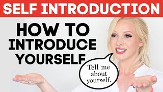 SELF INTRODUCTION  How to Introduce Yourself in English  Tell Me About Yourself Interview Answer [upl. by Standing]