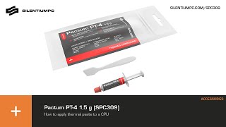 Pactum PT4 15 g SPC309  How to apply thermal paste to a CPU [upl. by Idnahk595]