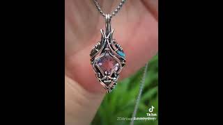 ✨️💜💖Rheivyn Brazilian amethyst ss handmade elven art deco pendant zdartisanjewelry IG [upl. by Bowes736]