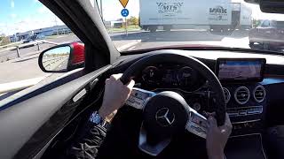 2019 Facelift Mercedes Benz C220D Class 60 FPS POV drive test drive acceleration [upl. by Danit]