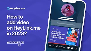 How to add video on HeyLinkme in 2023 [upl. by Airdnaxila]