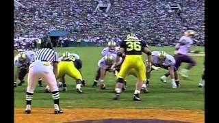 1992 Rose Bowl Washington 34 Michigan 14 [upl. by Drue]