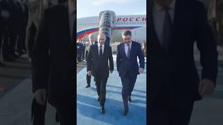 Russias Putin Arrives in Kazakhstan to Meet With Leaders [upl. by Akirdnas662]