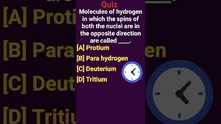 ProtiumPara hydrogenDeuteriumTritiumHydrogen moleculesisotopes of HydrogennucleiChemistry [upl. by Clarette]