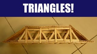 HOW TO Build a Strong Popsicle Stick Truss Bridge with Triangles [upl. by Meldoh]