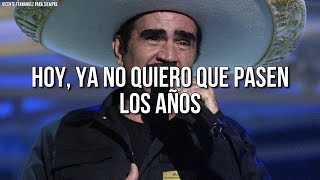 Vicente Fernández  Cuando Yo Quería Ser Grande LetraLyrics [upl. by Luap]