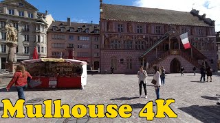 Mulhouse France Walking tour 4K [upl. by Anaila91]