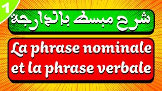 شرح مبسط لدرس La phrase nominale et la phrase verbale [upl. by Milla]