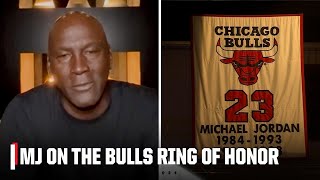 Michael Jordan reacts to making the Bulls Ring of Honor  NBA on ESPN [upl. by Mika193]