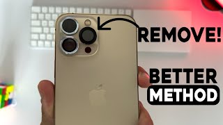 How To Remove iPhone Camera Lens Protectors [upl. by Odareg413]