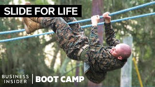 The Toughest Obstacles Marines Face In The “Confidence Course”  Boot Camp [upl. by Sito235]