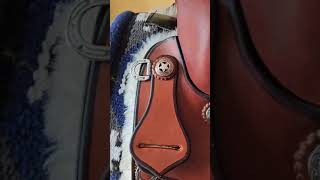 James Saddlery Australian Western Barrel Race Saddle [upl. by Atinet985]