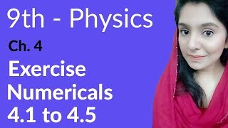 Matric part 1 Physics ch 4 Exercise Numerical 41 to 45Turning Effect of Forces9th Physics [upl. by Romola]