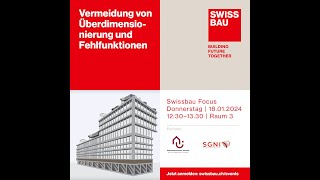 Vermeidung von Überdimensionierung und Fehlfunktionen  Swissbau Focus 2024 [upl. by Silva186]