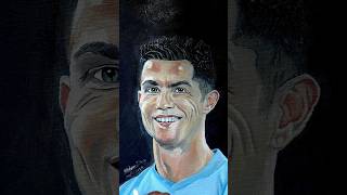 OIL PAINTING OF CRISTIANO RONALDO  PORTRAIT BY GRG ARTS cristianoronaldo oilpainting grgarts [upl. by Imeka]