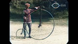 AI Colorized  1818 to 1890s Bicycle Models  DeOldify [upl. by Ostraw]