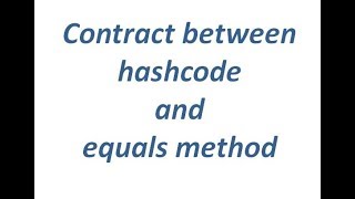 Contract between hashCode and equals method [upl. by Janus]