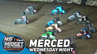 Thanksgiving Eve Showcase  2023 USAC Midgets at Merced Speedway [upl. by Atekehs330]