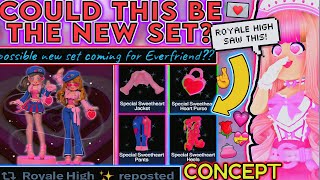 COULD THIS BE THE NEW VALENTINES SET ROYALE HIGH SAW IT ROBLOX Everfriend Concept Theory [upl. by Naresh558]