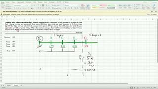 FIN3403 Variable growth rate stock valuation [upl. by Adelaja]