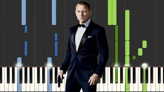 Skyfall  James Bond Theme  Adele Piano Tutorial Synthesia [upl. by Noda340]