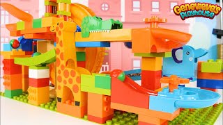 Best Marble Maze Building Block Toy Learning Videos for Kids [upl. by Alderman]