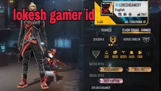 Lokesh gamer Id  Lokesh gamer Id reveal lokeshgamer [upl. by Hapte]