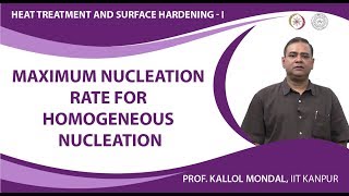 Maximum nucleation rate for homogeneous nucleation [upl. by Esojnauj]