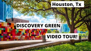 Houston Parks  Discovery Green Tour [upl. by Hayikat]