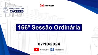 166ª Sessão Ordinária da 4ª Sessão Legislativa da 19ª Legislatura [upl. by Merrow580]