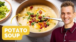 Loaded Baked Potato Soup  The perfect coldweather soup thats packed with customizable flavor [upl. by Llerrahs]